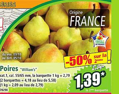 Poires "William's"