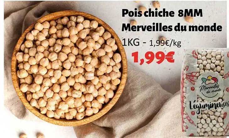 Pois chiche 8MM Merveilles du monde