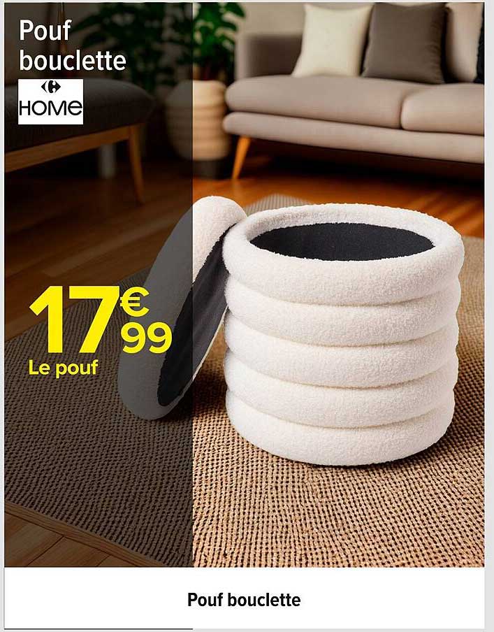 Pouf bouclette