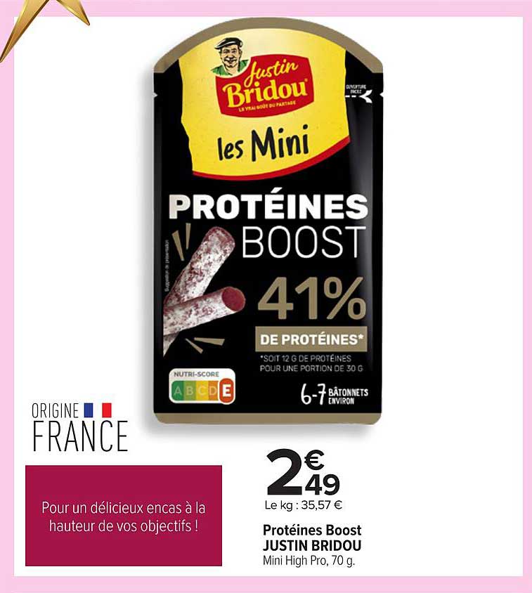 Protéines Boost JUSTIN BRIDOU
