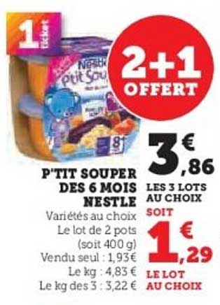 P'TIT SOUPER DES 6 MOIS NESTLÉ