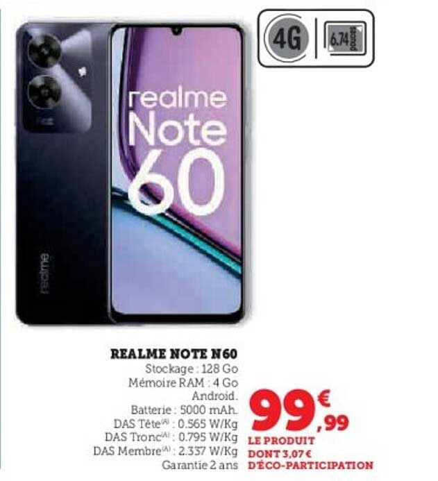 REALME NOTE N60