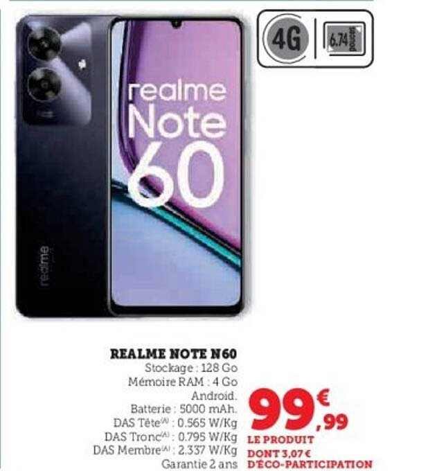 REALME NOTE N60