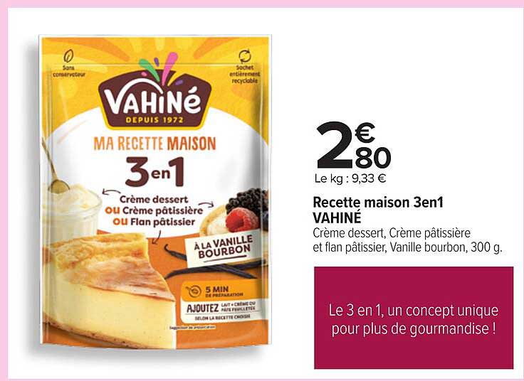 Recette maison 3en1 VAHINÉ