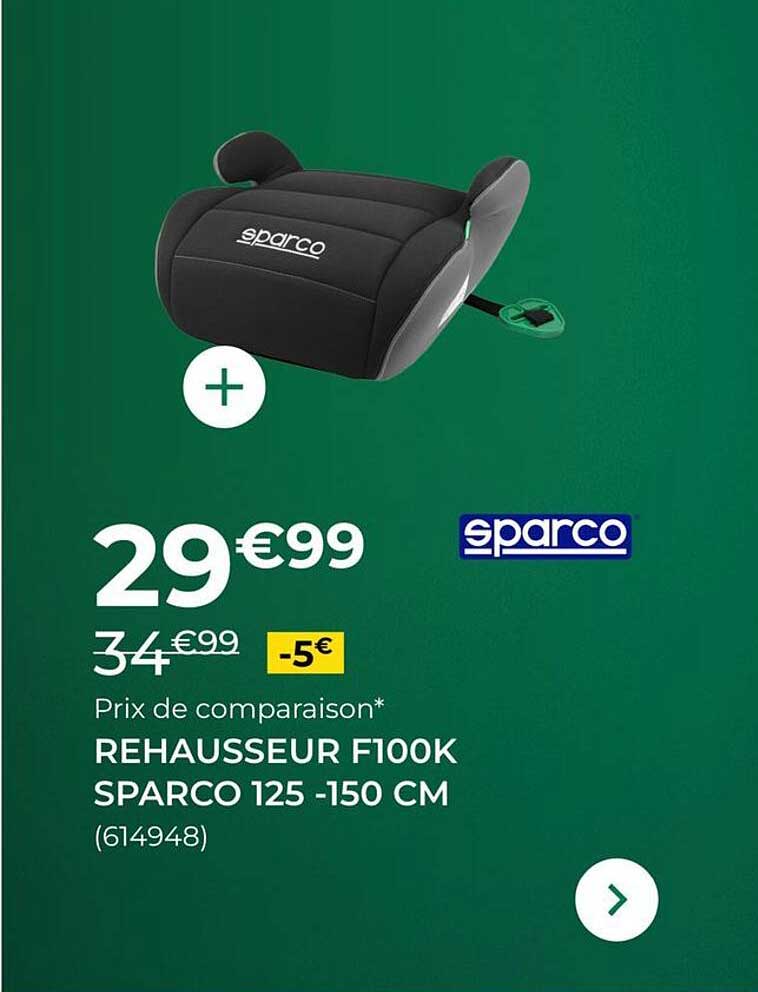 REHAUSSEUR F100K SPARCO 125 -150 CM