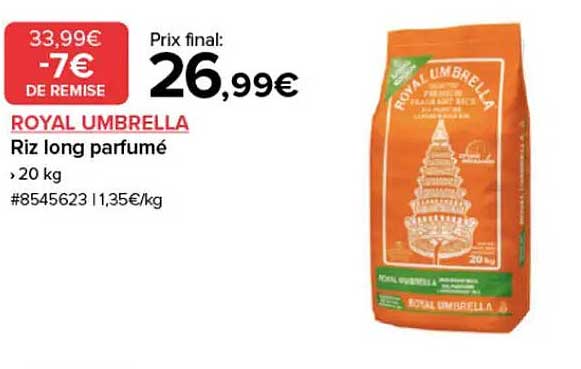 ROYAL UMBRELLA Riz long parfumé