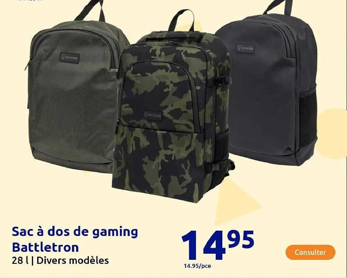 Sac à dos de gaming Battletron