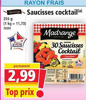 Saucisses cocktail