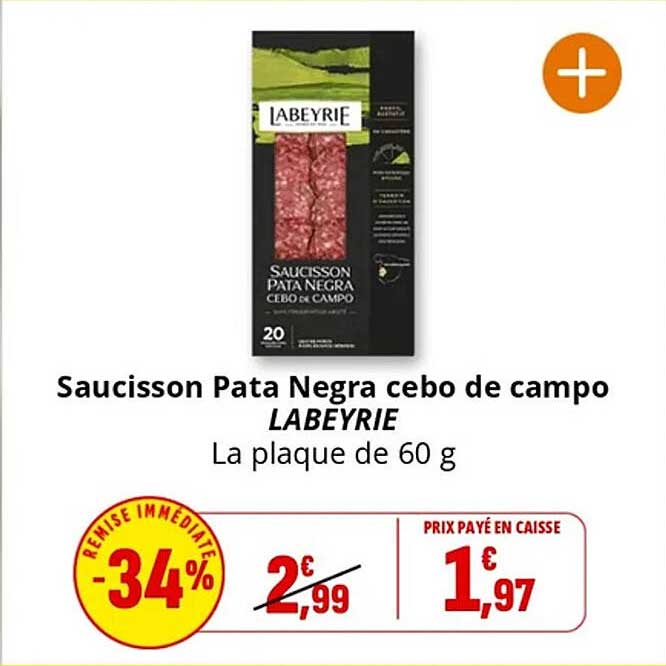 Saucisson Pata Negra cebo de campo LABEYRIE