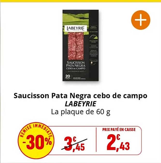 Saucisson Pata Negra cebo de campo LABEYRIE