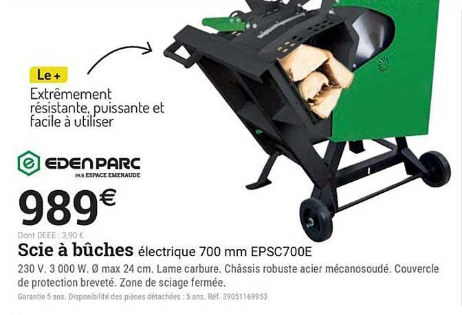 Scie à bûches électrique 700 mm EPSC700E