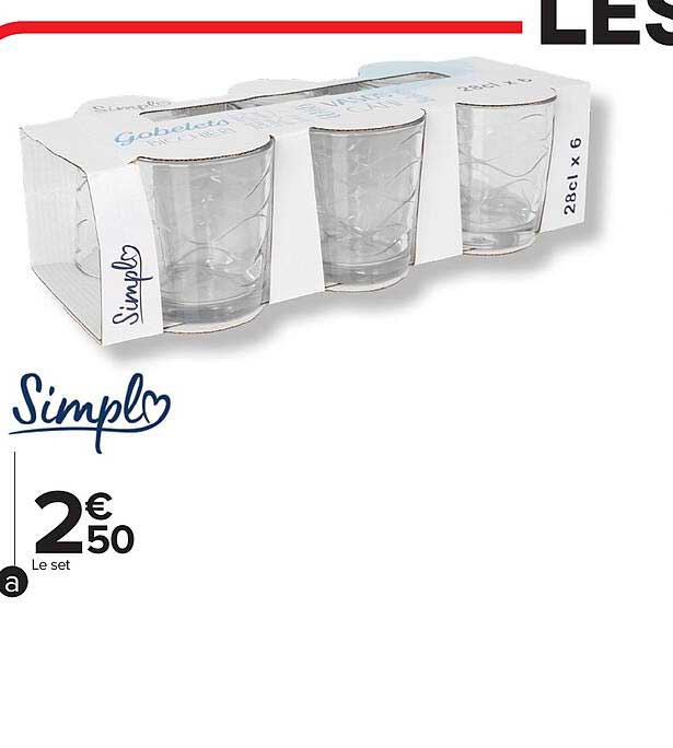 Set de 6 gobelets 28 cl