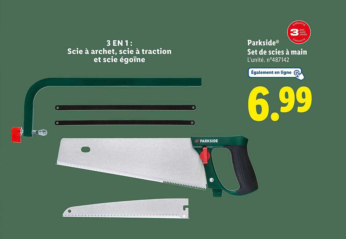 Set de scies à main