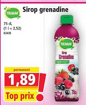 Sirop grenade