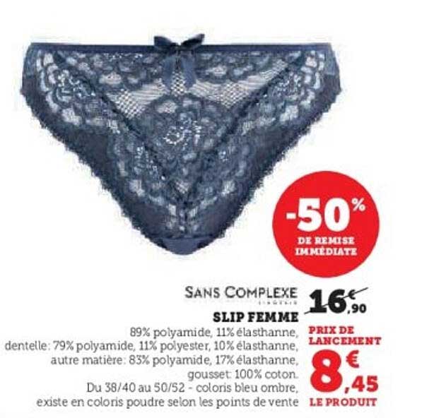 SLIP FEMME