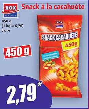 Snack à la cacahuète