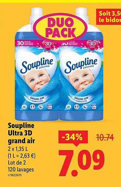 Soupline Ultra 3D grand air