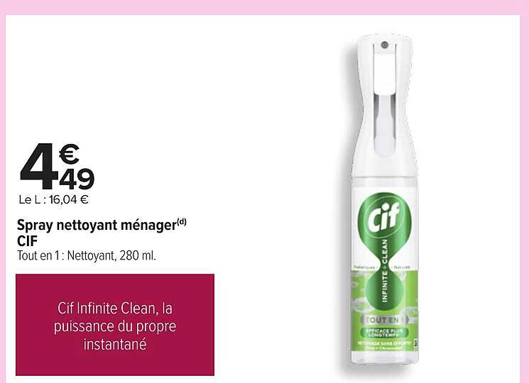 Spray nettoyant ménager CIF