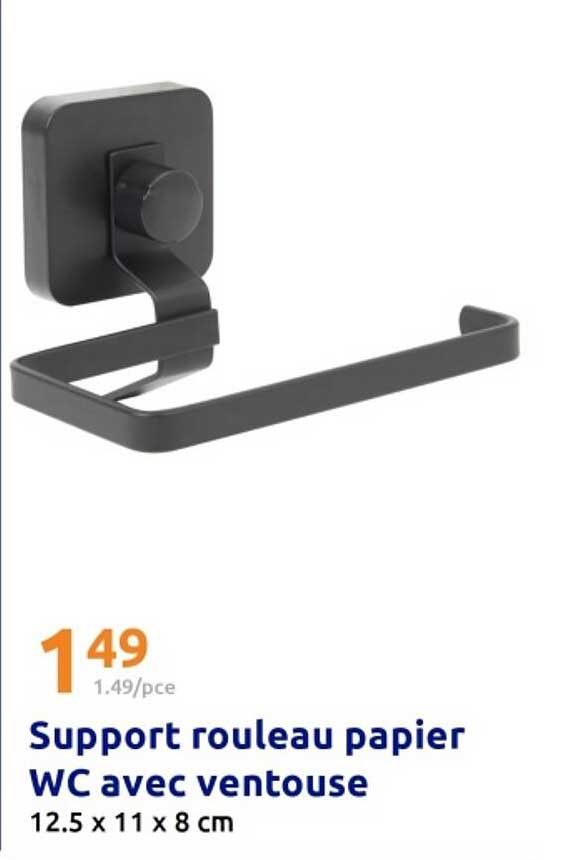 Support rouleau papier WC avec ventouse