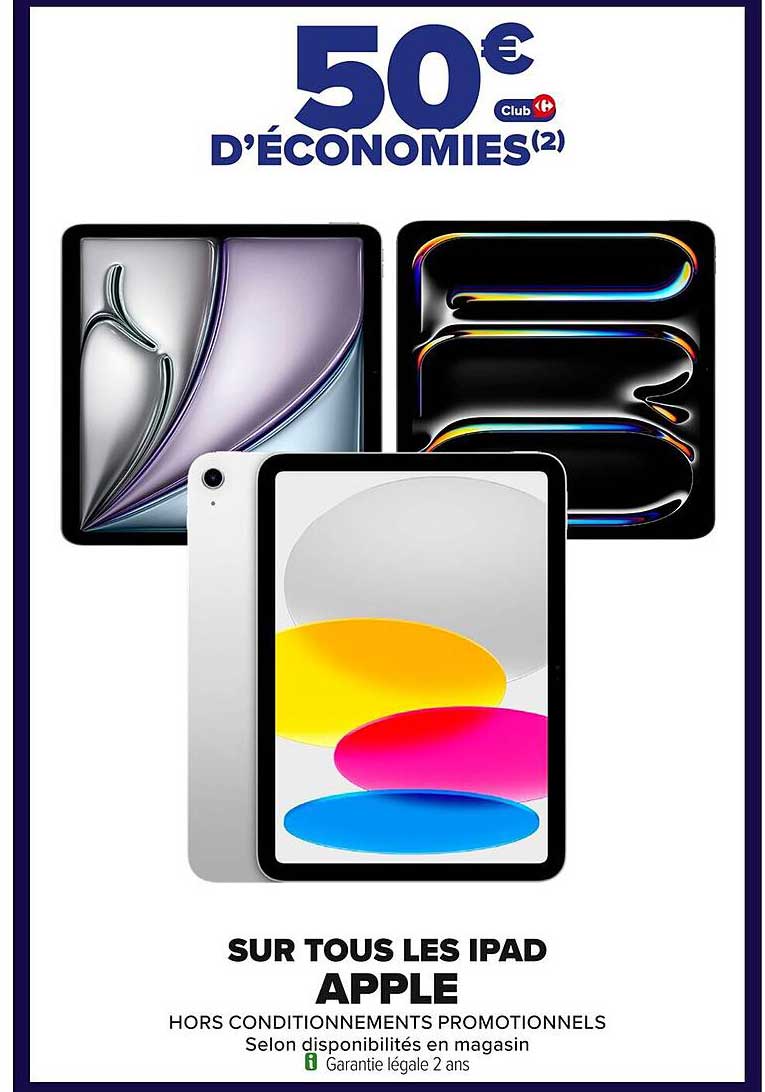 SUR TOUS LES IPAD APPLE
