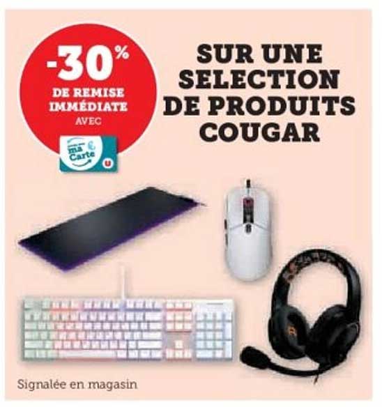 SUR UNE SELECTION DE PRODUITS COUGAR