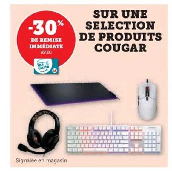 SUR UNE SELECTION DE PRODUITS COUGAR