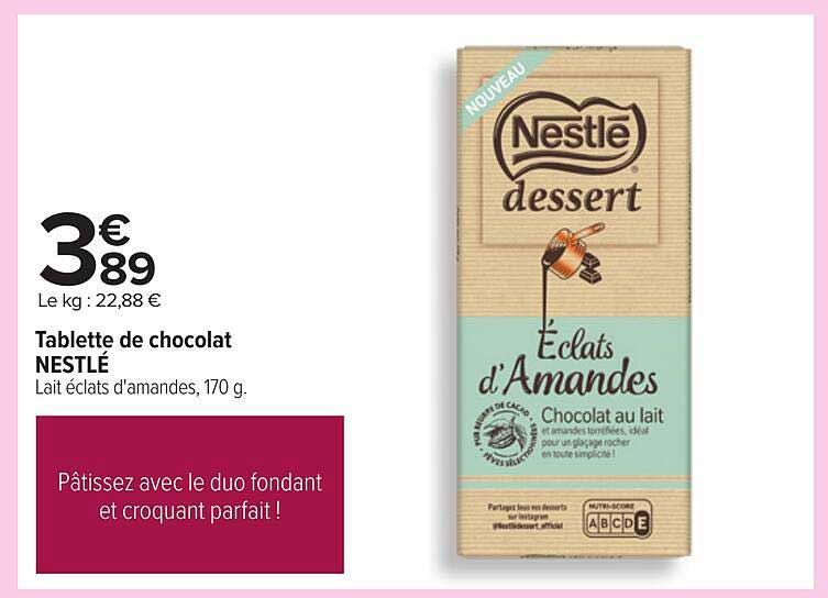 Tablette de chocolat NESTLÉ