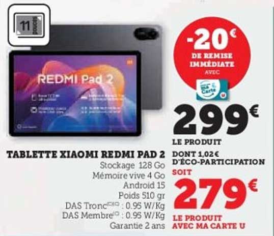 TABLETTE XIAOMI REDMI PAD 2