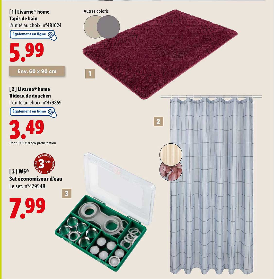 Tapis de bain Livarno® home