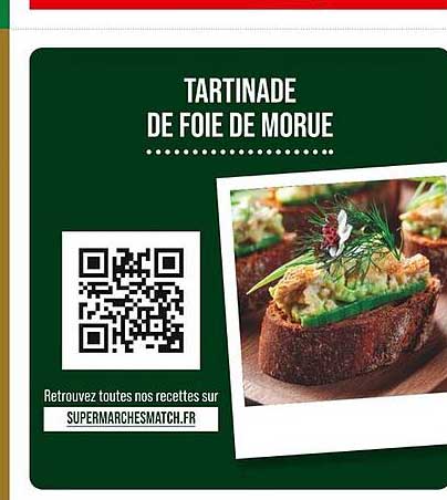 TARTINADE DE FOIE DE MORUE