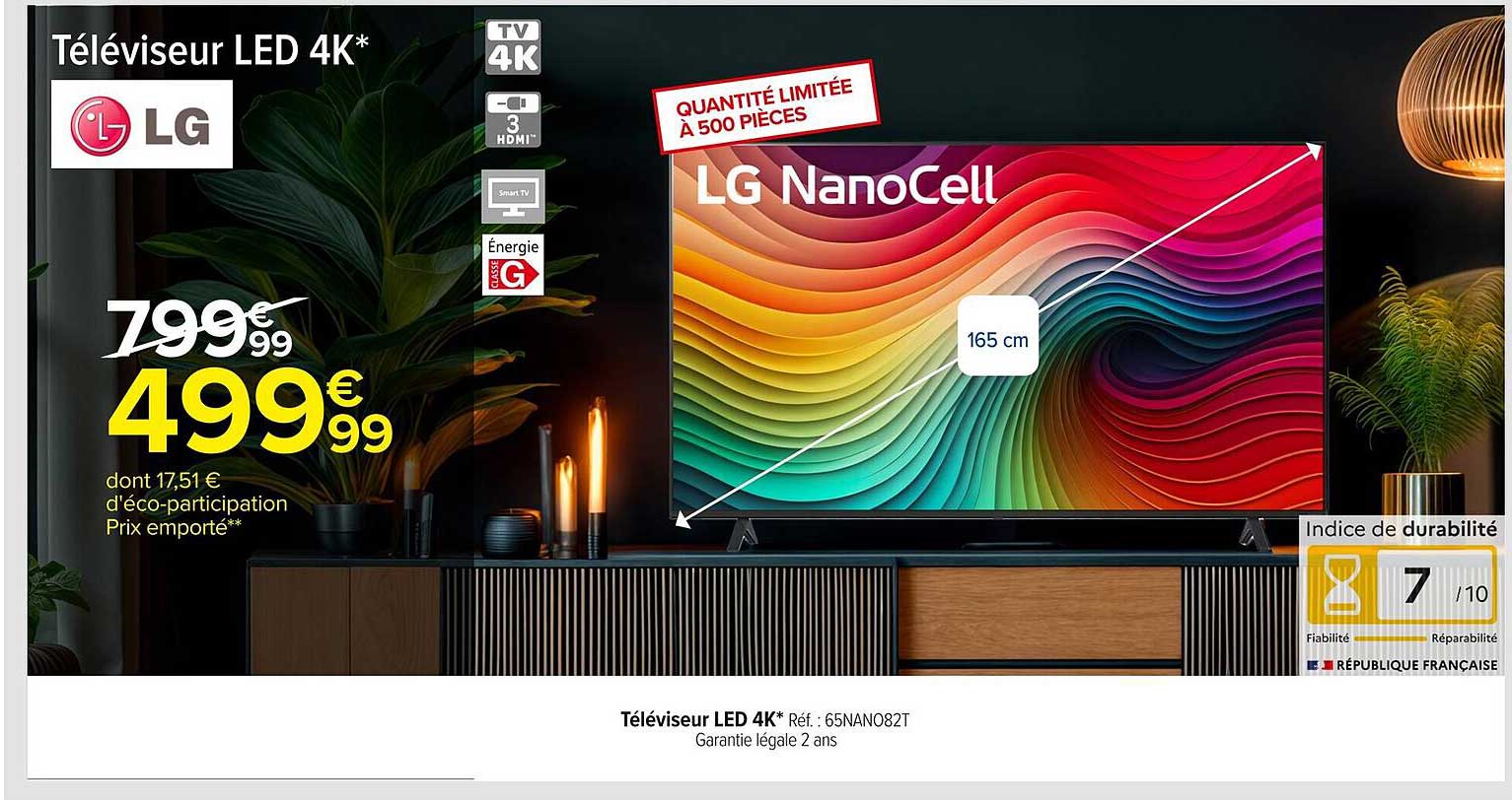 Téléviseur LED 4K*