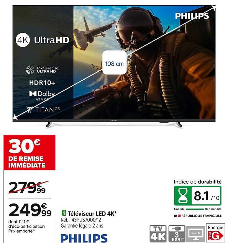 Téléviseur LED 4K*