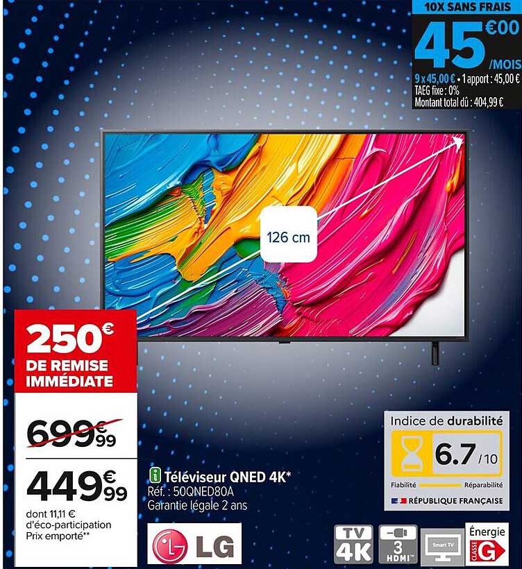 Téléviseur QNED 4K*