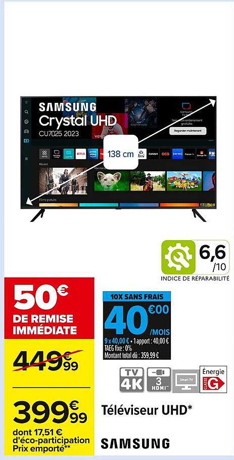 Téléviseur UHD*