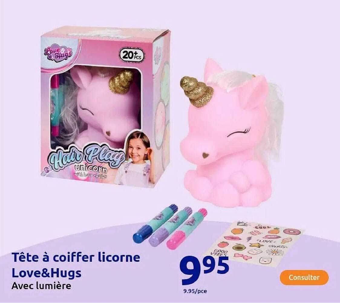 Tête à coiffer licorne Love&Hugs