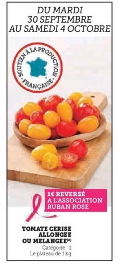 TOMATE CERISE ALLONGEE OU MELANGE
