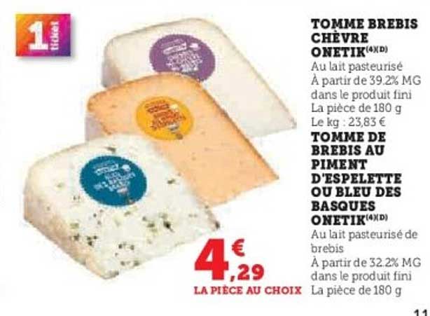 TOMME BREBIS CHÈVRE ONETIK