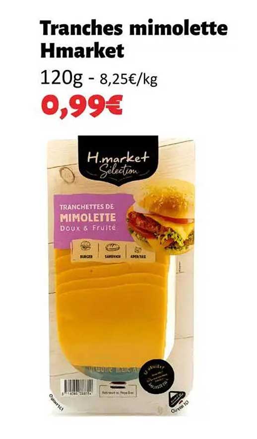 Tranches mimolette Hmarket