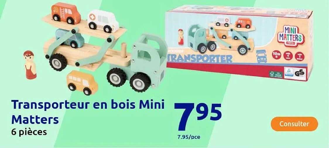 Transporteur en bois Mini Matters