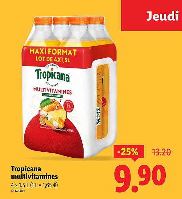 Tropicana multivitamines