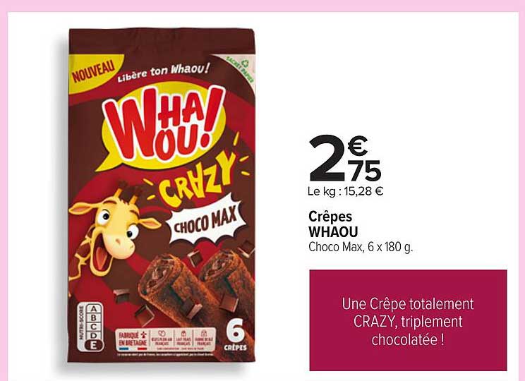 Une Crêpe totalement CRAZY, triplement chocolatée !