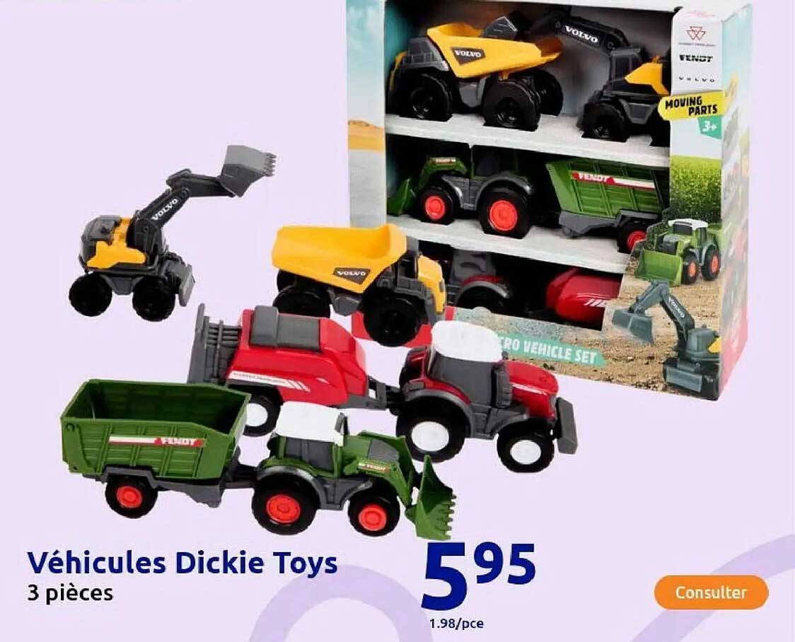 Véhicules Dickie Toys 3 pièces