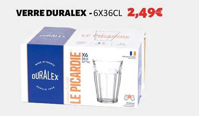 VERRE DURALEX - 6X36CL