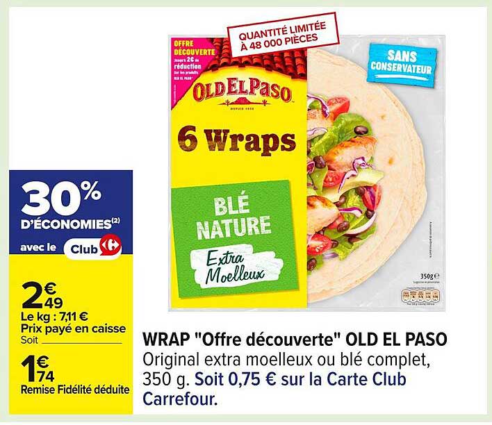 WRAP "Offre découverte" OLD EL PASO