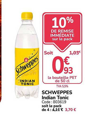 10% DE REMISE IMMEDIATE sur le pack