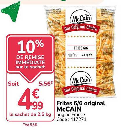 10% DE REMISE IMMEDIATE sur le sachet