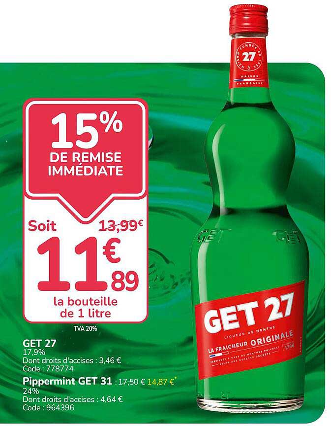 15% DE REMISE IMMÉDIATE