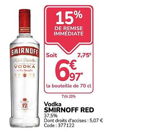 15% DE REMISE IMMÉDIATE