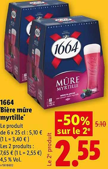 1664 Bière mûre myrtille*