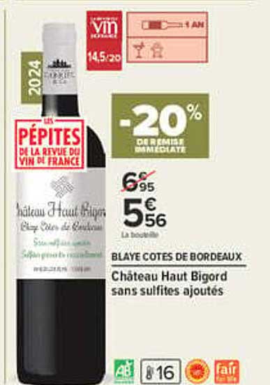 -20% DE REMISE IMMÉDIATE